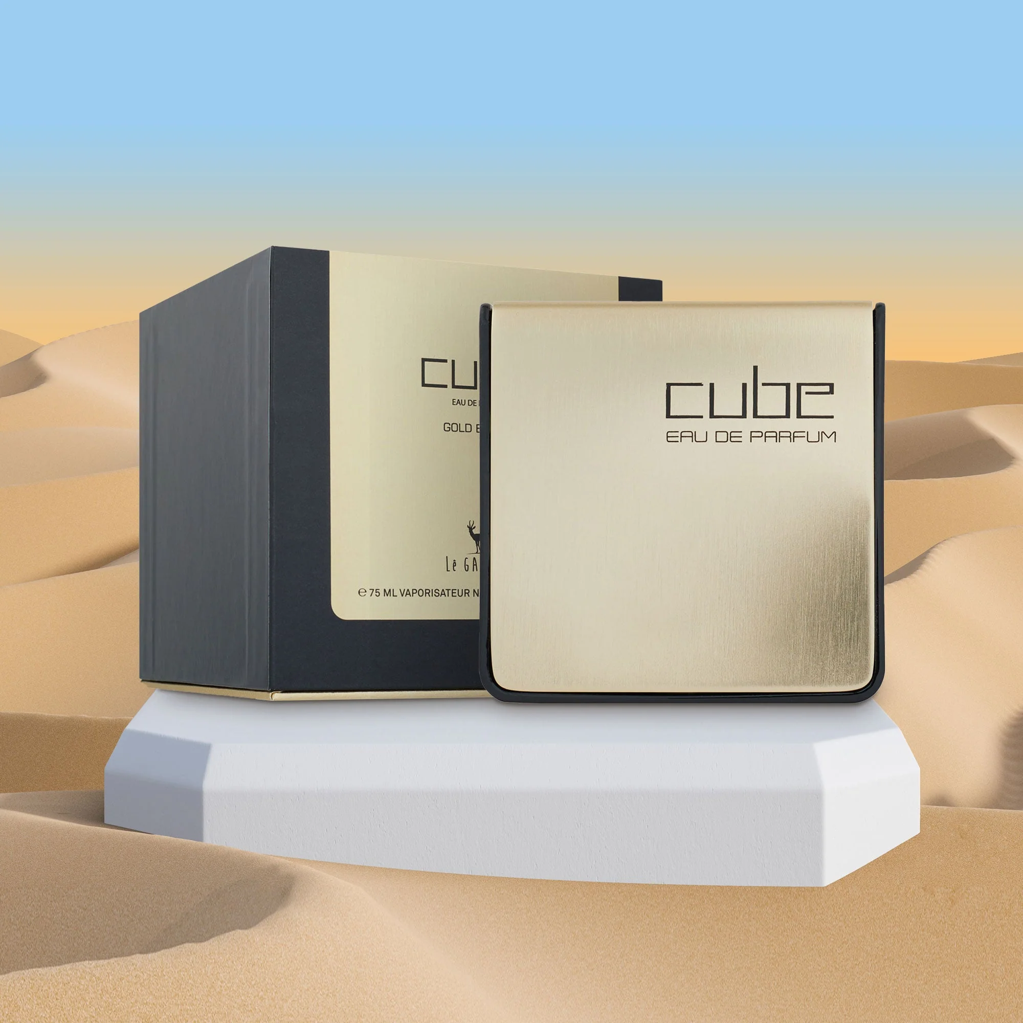 LA GAZELLE CUBE GOLD EDITION EAU DE PARFUM MEN 2.53OZ/75ML - Image 3